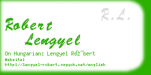 robert lengyel business card